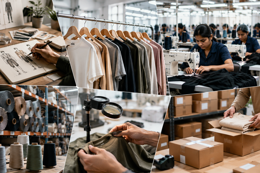 scalable clothing brand with factory-level manufacturing