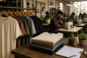 casual T-shirt brand with factory-level manufacturing