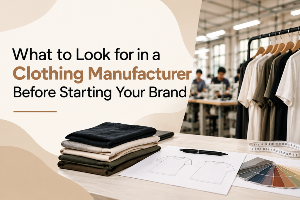 What to Look for in a Clothing Manufacturer Before Starting Your Brand